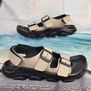Birkenstock Sandals in Black and Cream